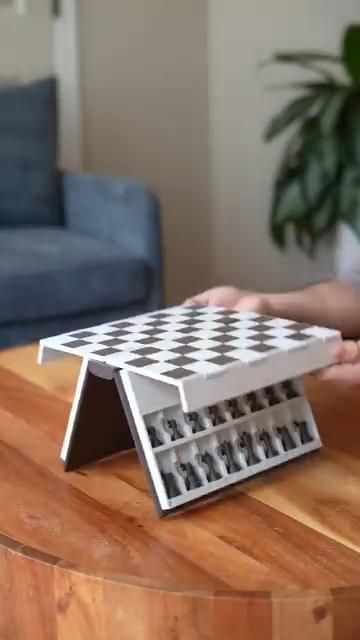 3D Printed Chess Book Storage Set