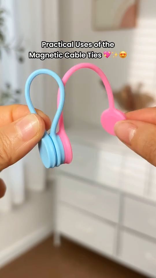 Silicone Magnetic Cable Tie Organizer Straps
