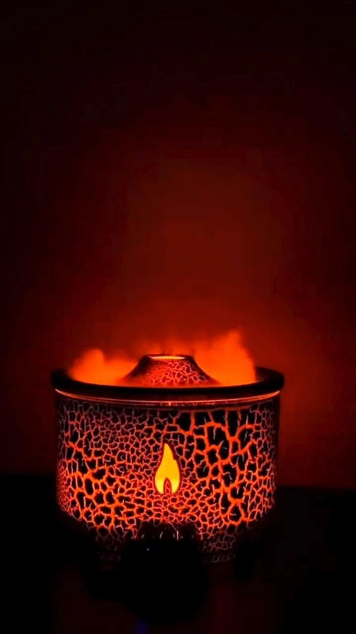 Flame Aroma Diffuser Volcano Mist Humidifier