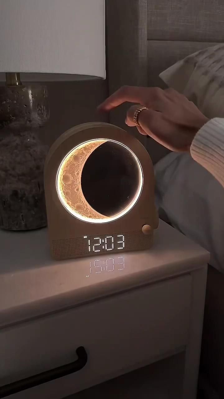 Blonbar Sunrise Moon Lamp Alarm Clock