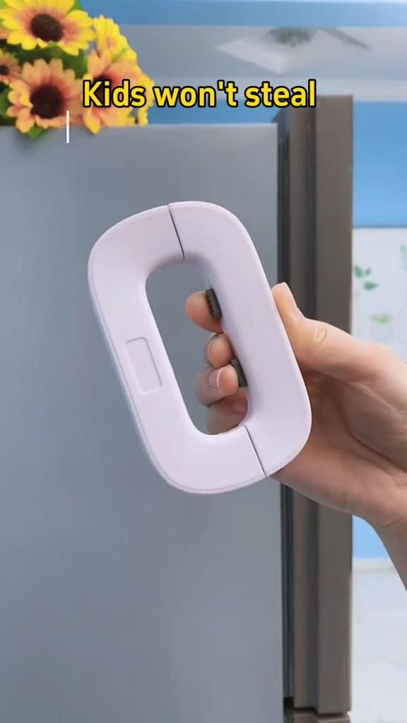 Adhesive Safety Refrigerator Lock