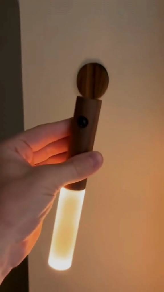 Wooden Magnetic Detachable LED Wall Light