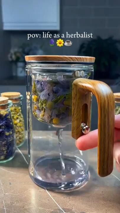 EnchantiTea Magnetic Release Glass Teapot
