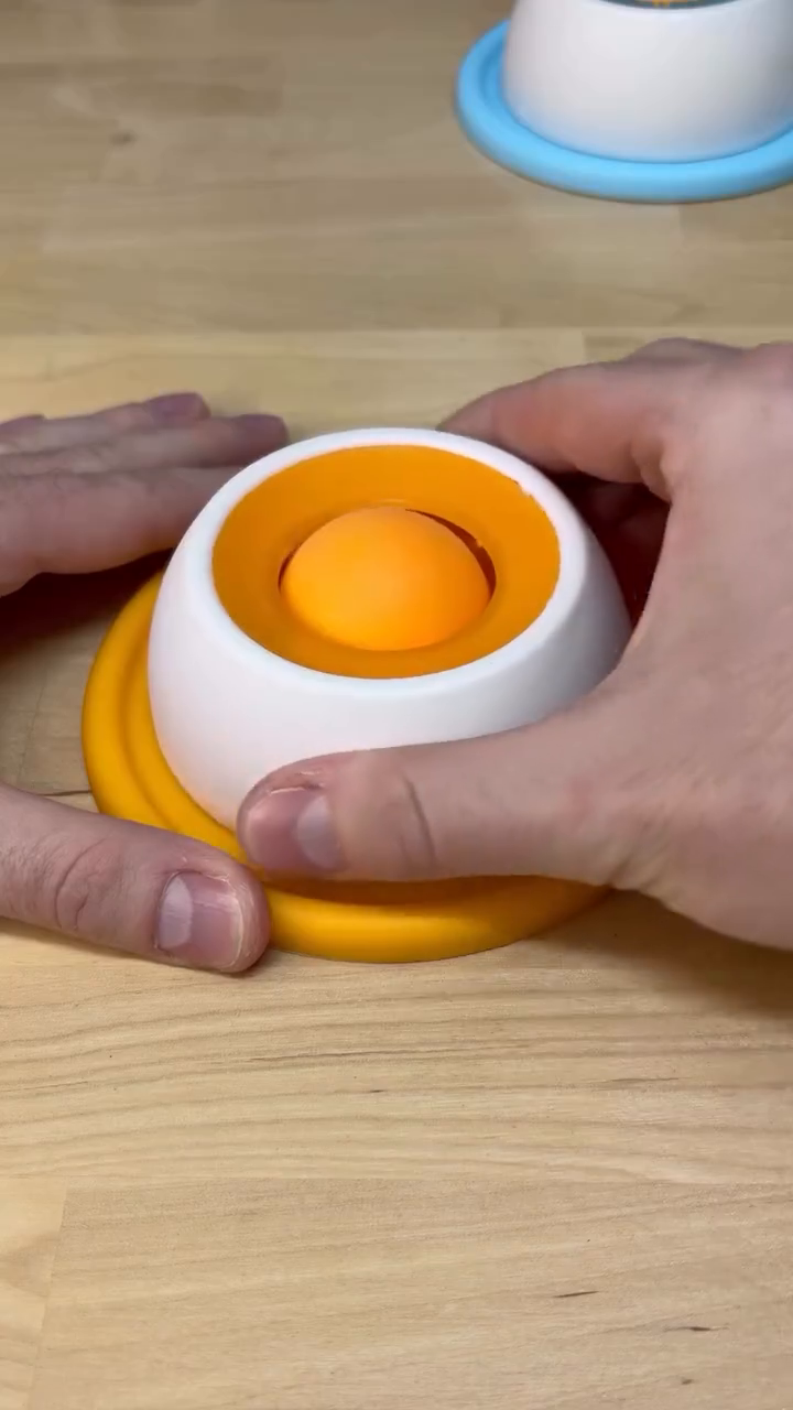 Egg Yolk Rotating Slow Feeder Lick Bowl