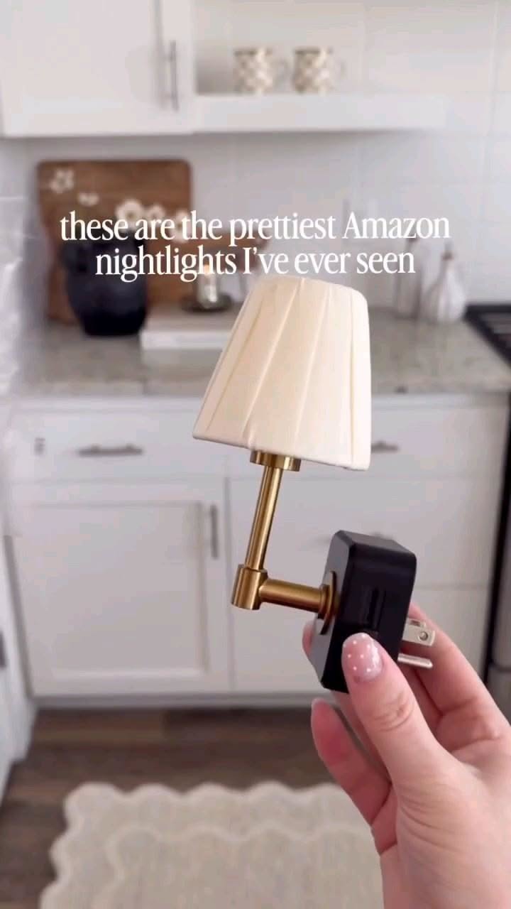 Mini Pleated Shade Plug-In Wall Sconce Night Light