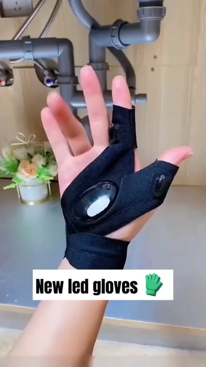 LED Glove Rechargeable Light-Up Work Gloves