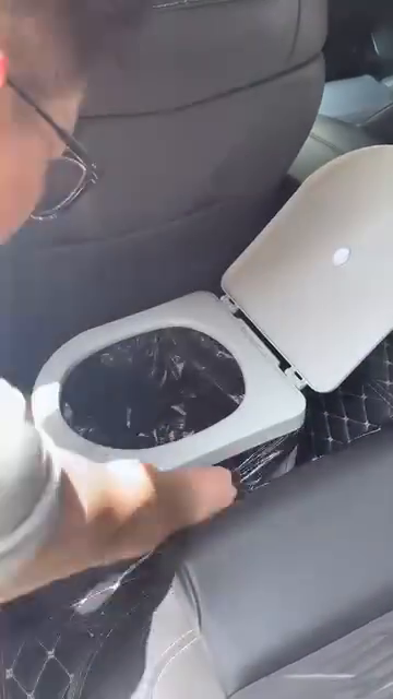 Portable Foldable Car Toilet with Disposable Liners