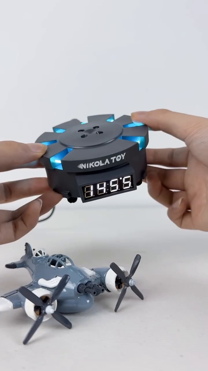 Nikola Toy Levitating Propeller Plane Clock