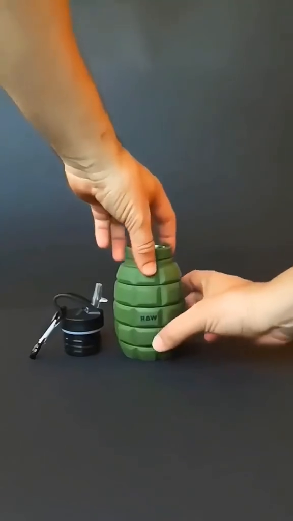 RAW Grenade Collapsible Silicone Water Bottle