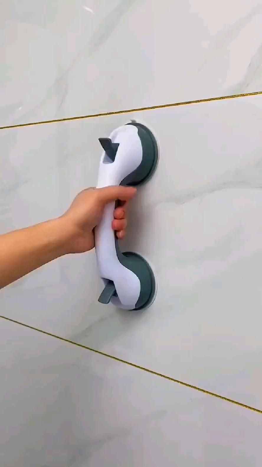 Portable Dual-Lock Suction Grab Bar Handle