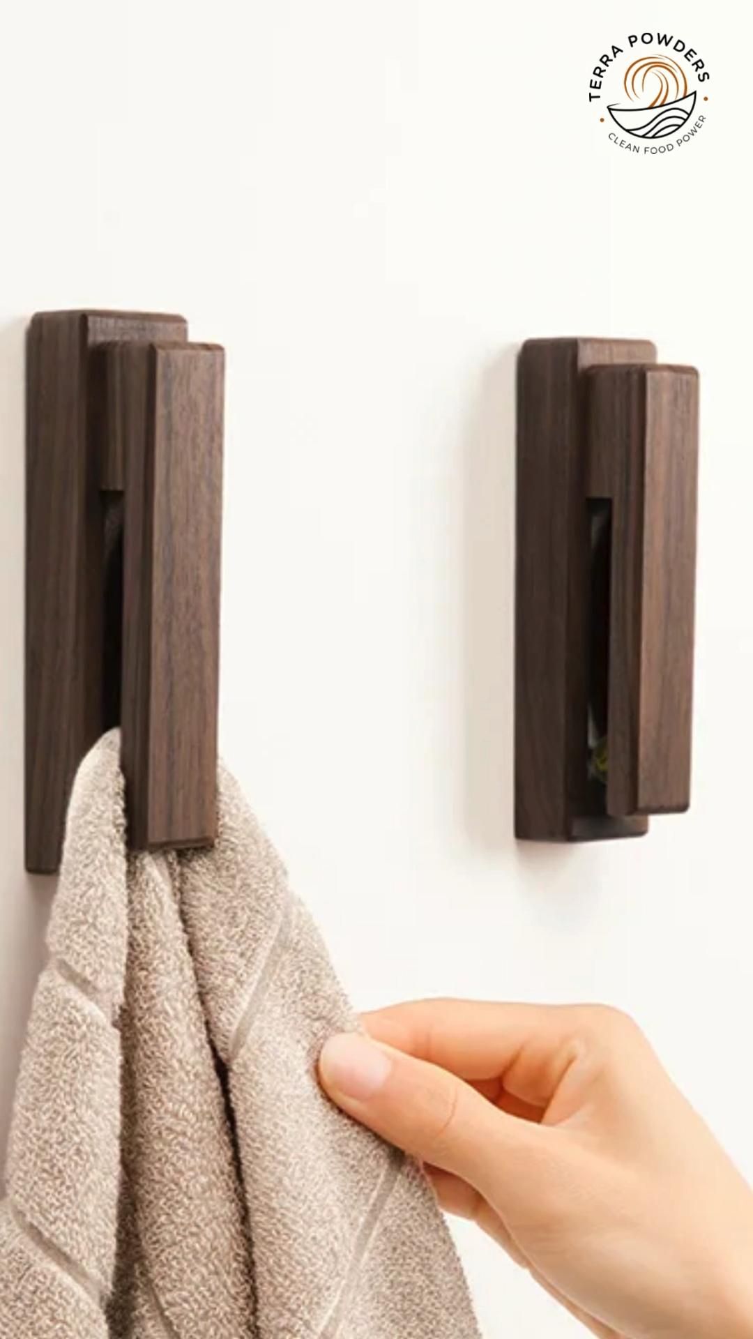 Terra Powders Marble Slide Towel Holder