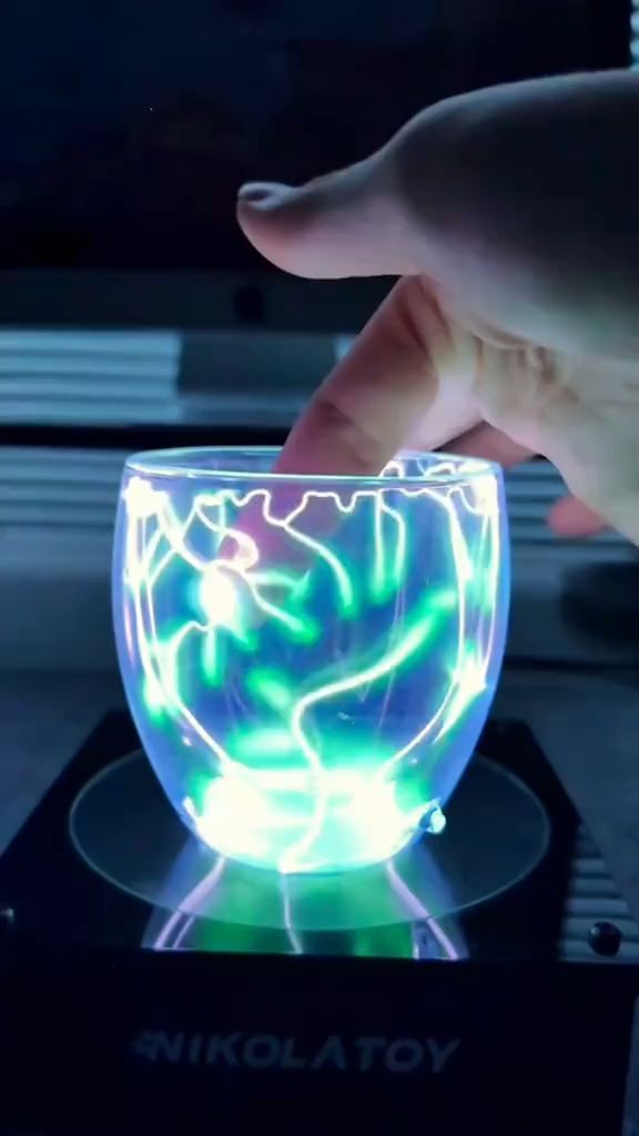 NIKOLATOY Inert Gas Lightning Cup Plasma Ornament