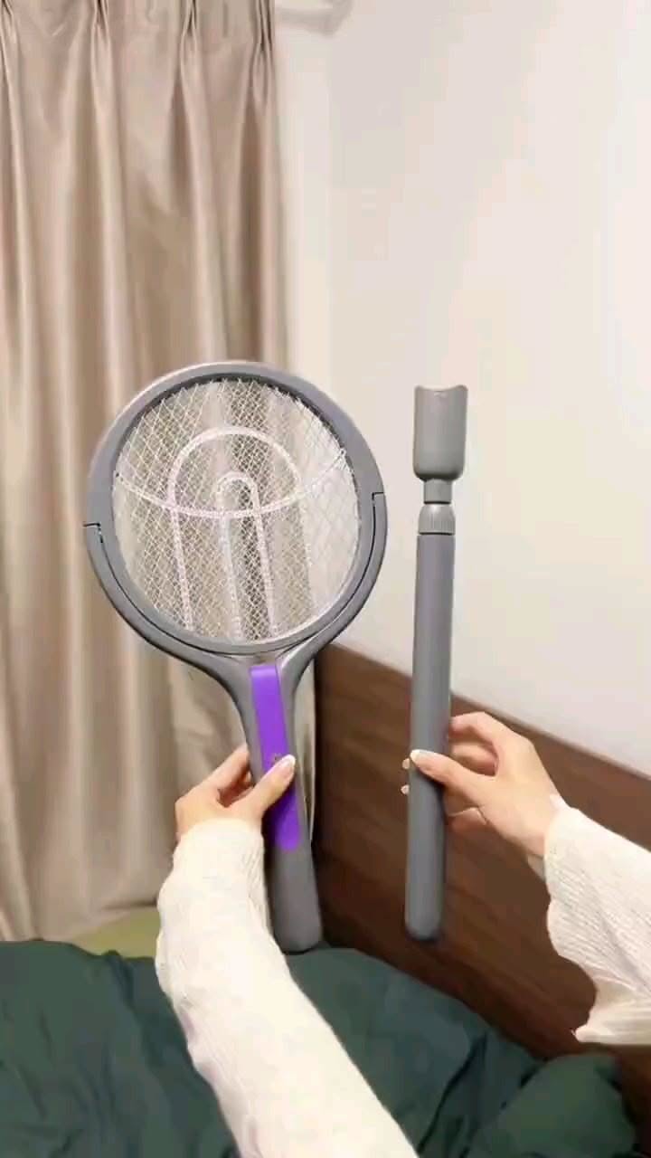 Generic Rotating Telescopic Electric Mosquito Swatter