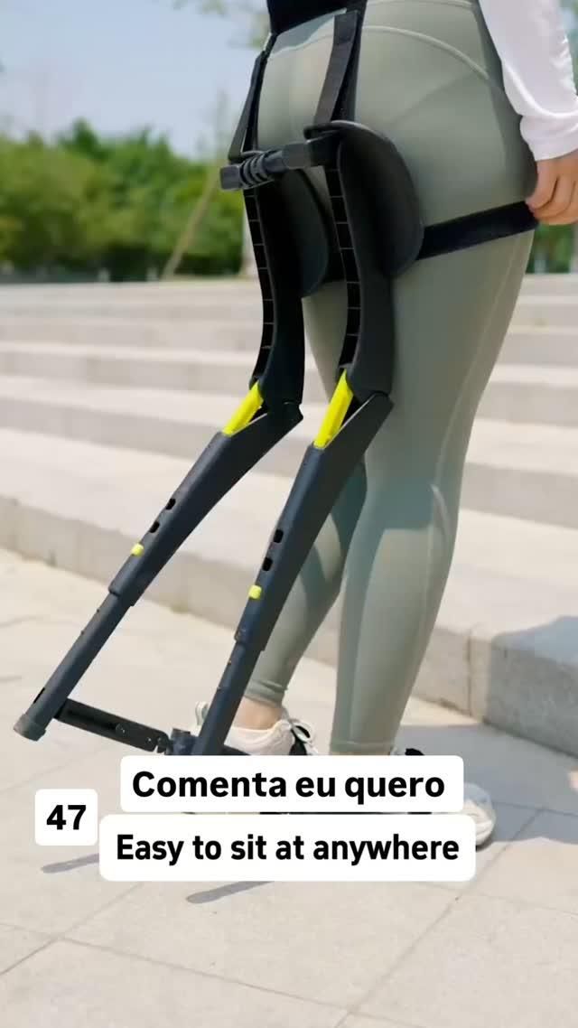 Wearable Strap-On Portable Seat Stool