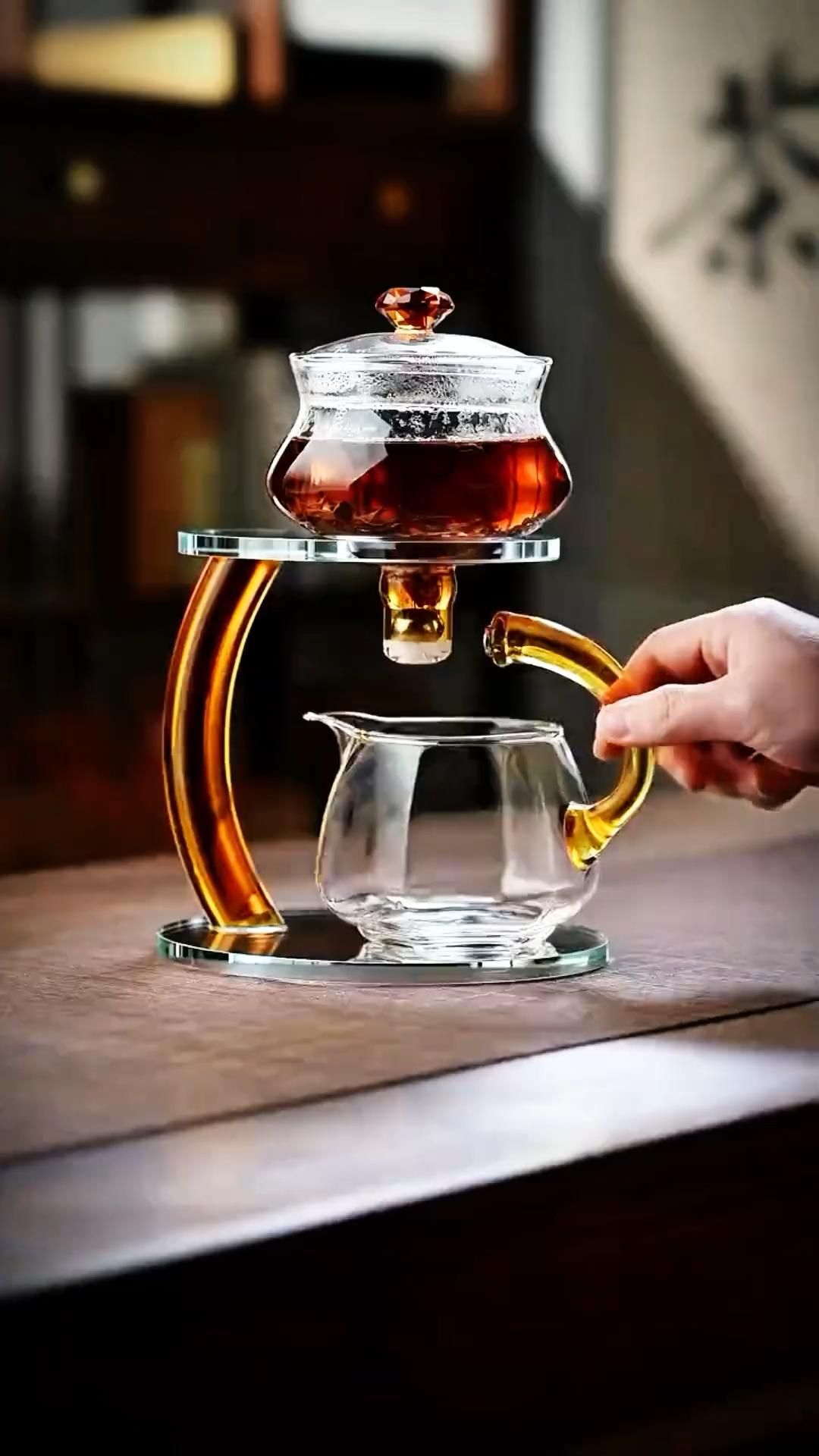 Lazy Kung Fu Magnetic Glass Teapot Set