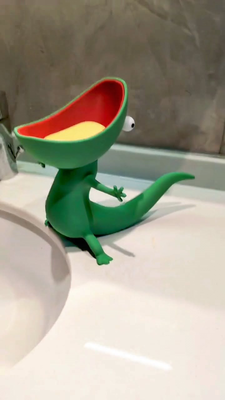 Big Mouth Lizard Self-Draining Soap Dish