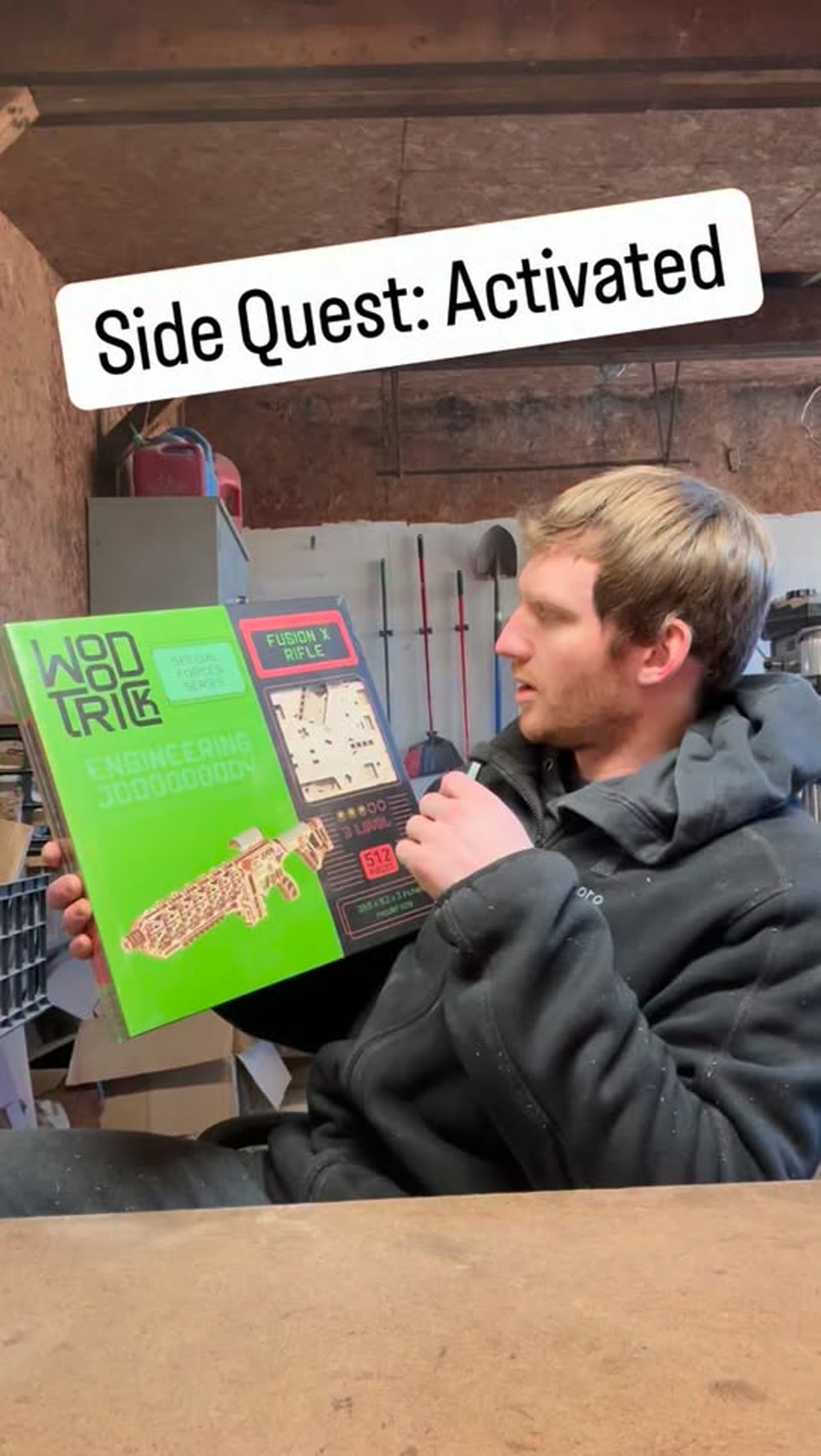 Wood Trick Fusion X Rubber-Band Rifle Puzzle