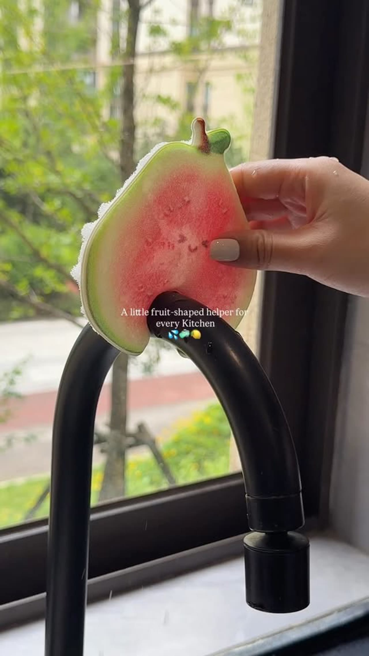 CBDYWVR Fruit-Shaped Dish Sponges That Hang on Faucets