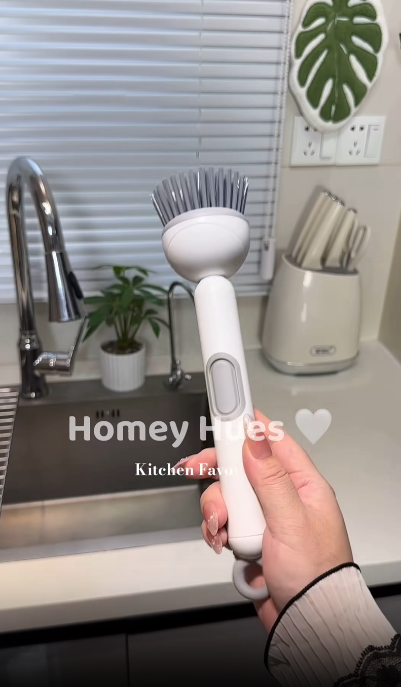 Liquid Rotating Pot Brush Dishwashing Brush