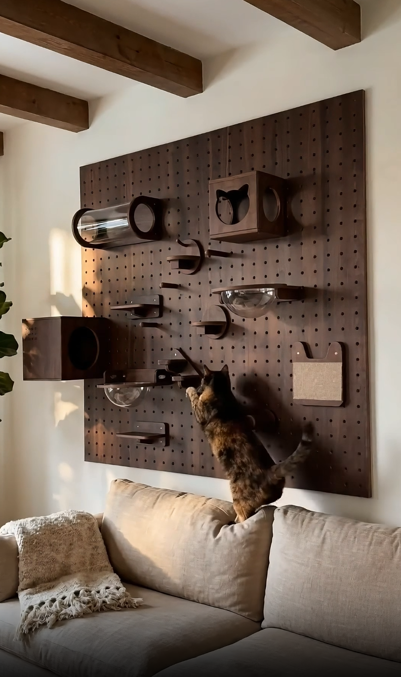 Modulwall Modular Pegboard Cat Wall System