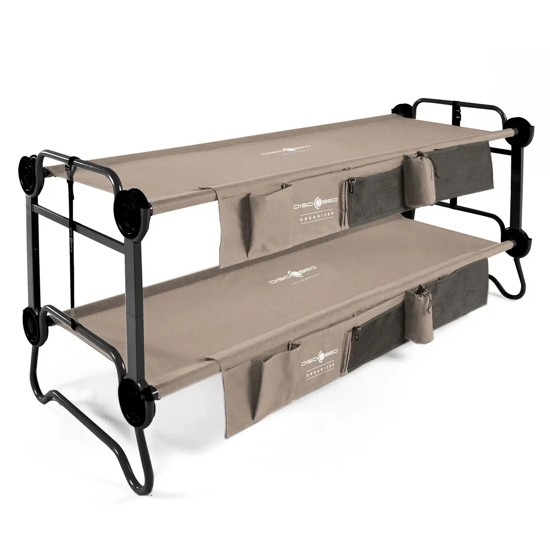 Disc-O-Bed Cam-O-Bunk Benchable Double Cot