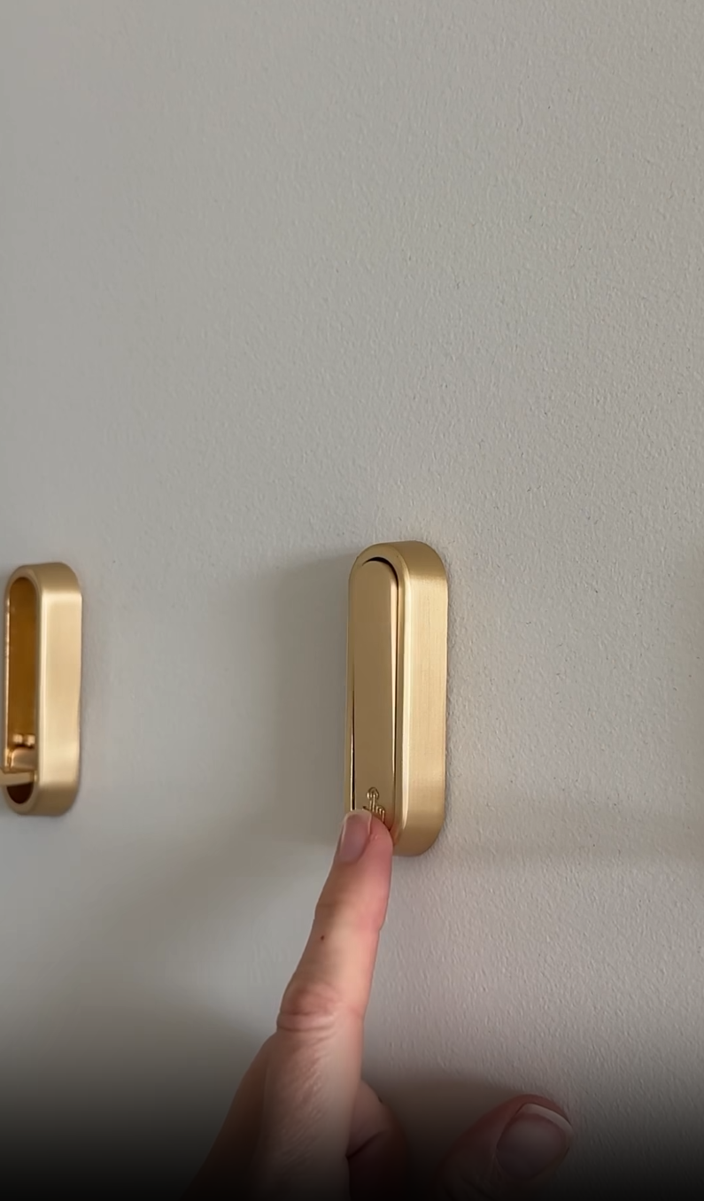 HNCSGJMY Foldable Gold Wall Hook