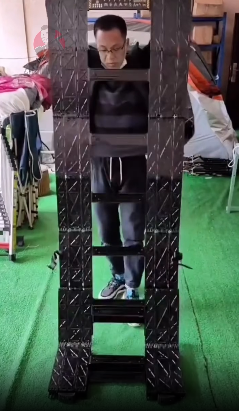 ZCBYBT Fast Folding Telescopic Ladder