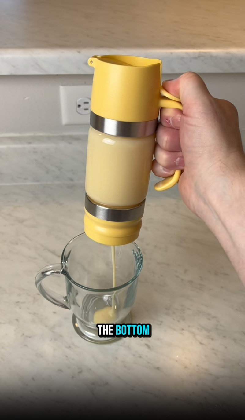 Aelga No-Drip Bottom-Pour Glass Dispenser