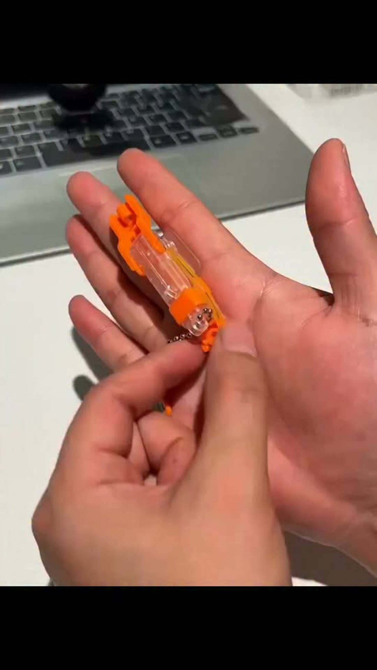 DIY Building Block Card Launcher Keychain Toy