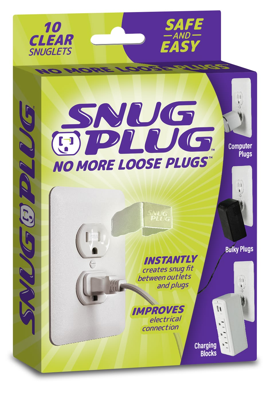 Snug Plug 10 Clear Outlet Insert Pack