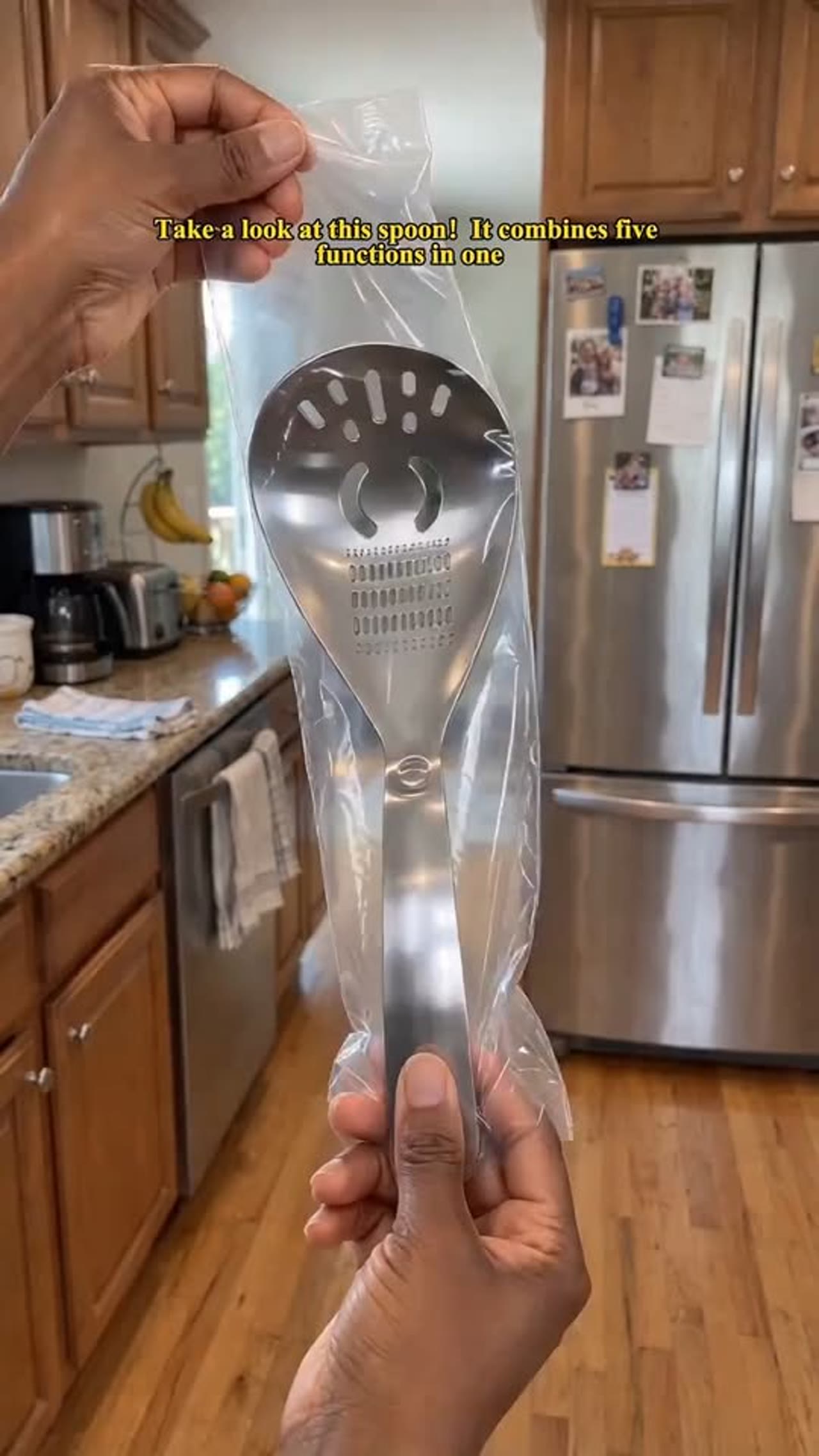 Sakerplus 5-in-1 Stainless Steel Cooking Spoon