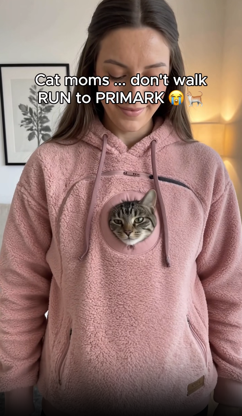 Primark Pet Pouch Sherpa Fleece Hoodie
