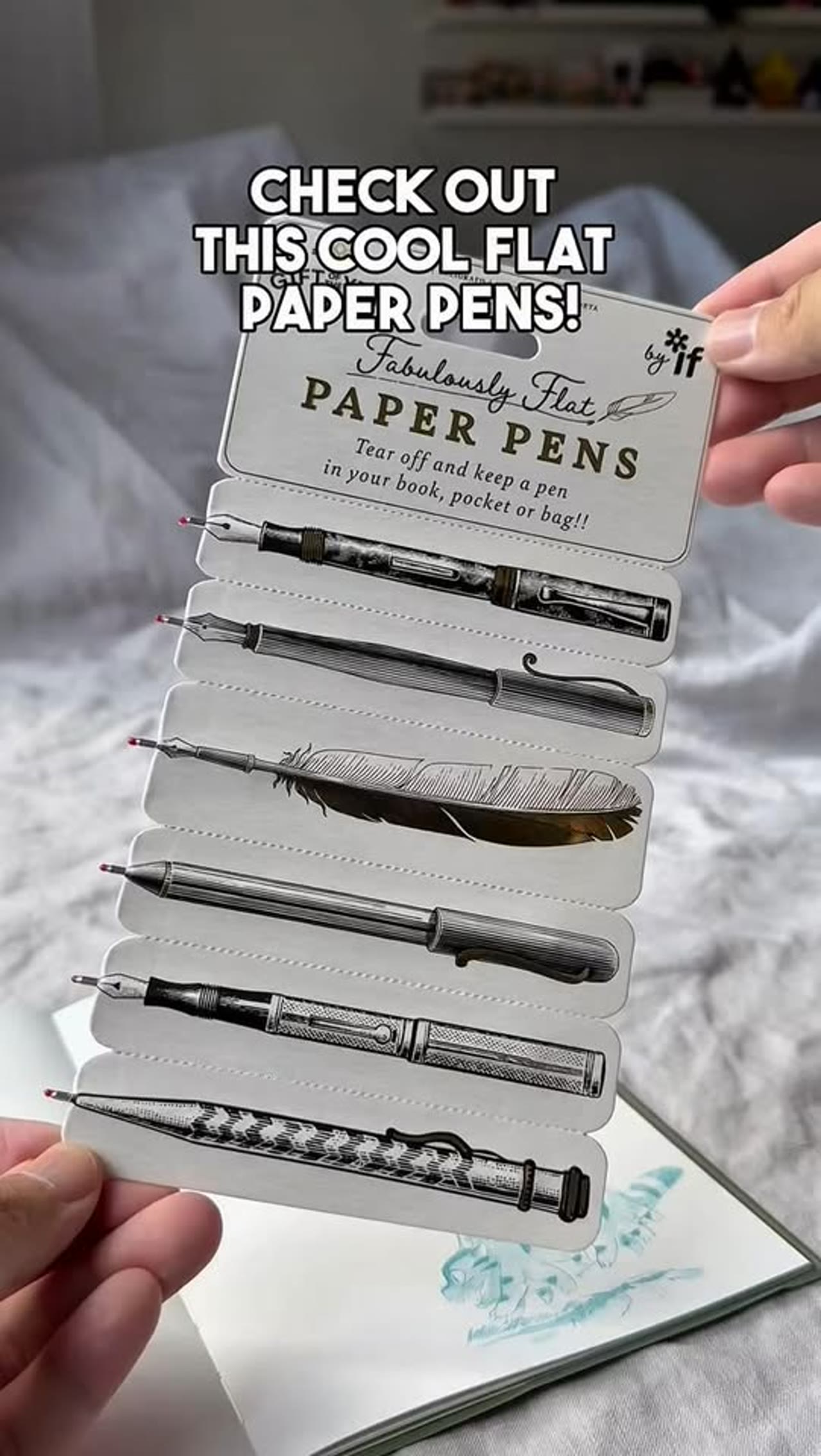 IF Fabulously Flat Paper Pens Bookmark Pen