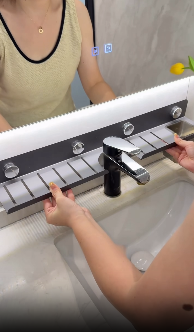 Generic U-Shaped Over-Faucet Bathroom Shelf Rack